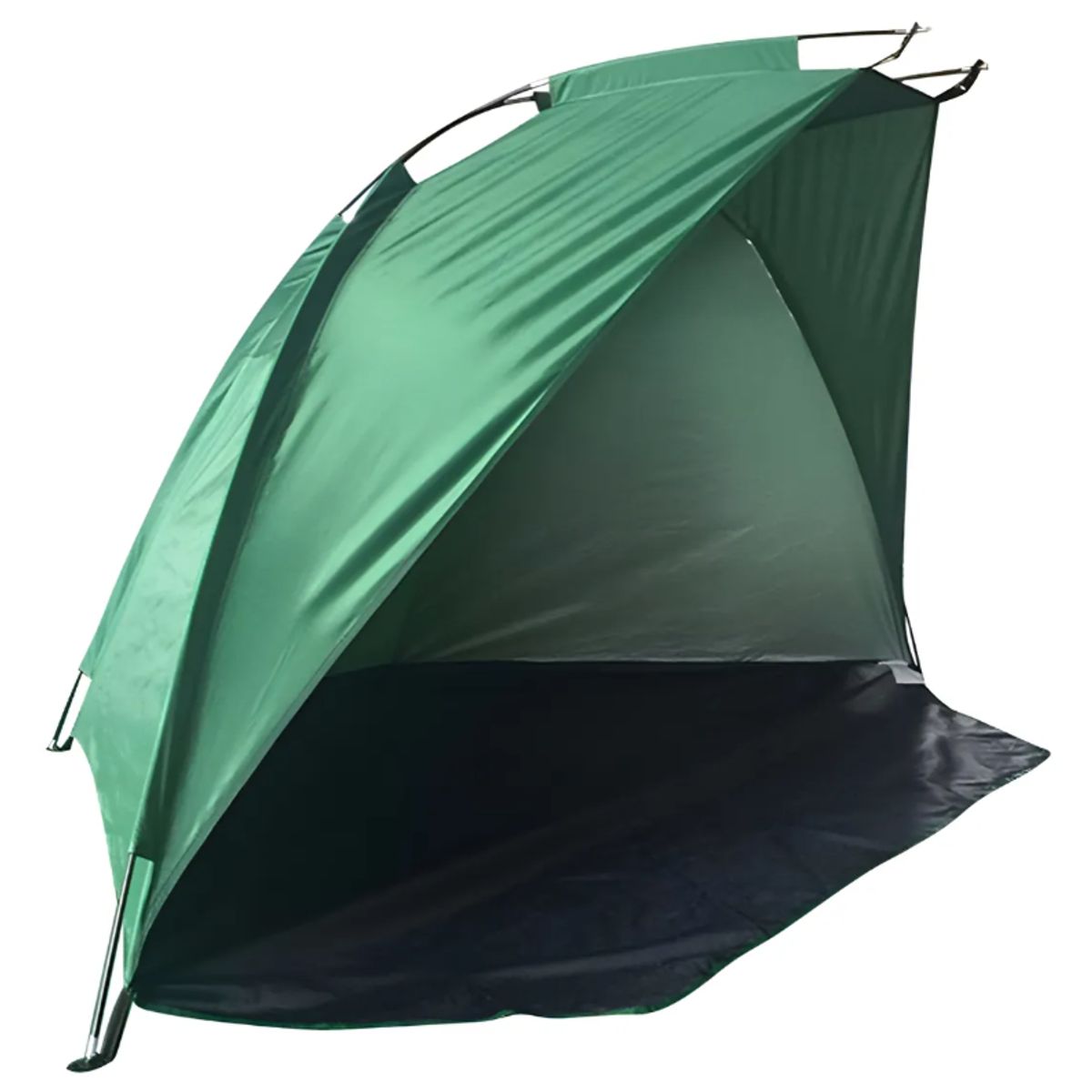 GENERICO - Media Carpa Para Playa Corta Viento Camping 220x120cm Verde