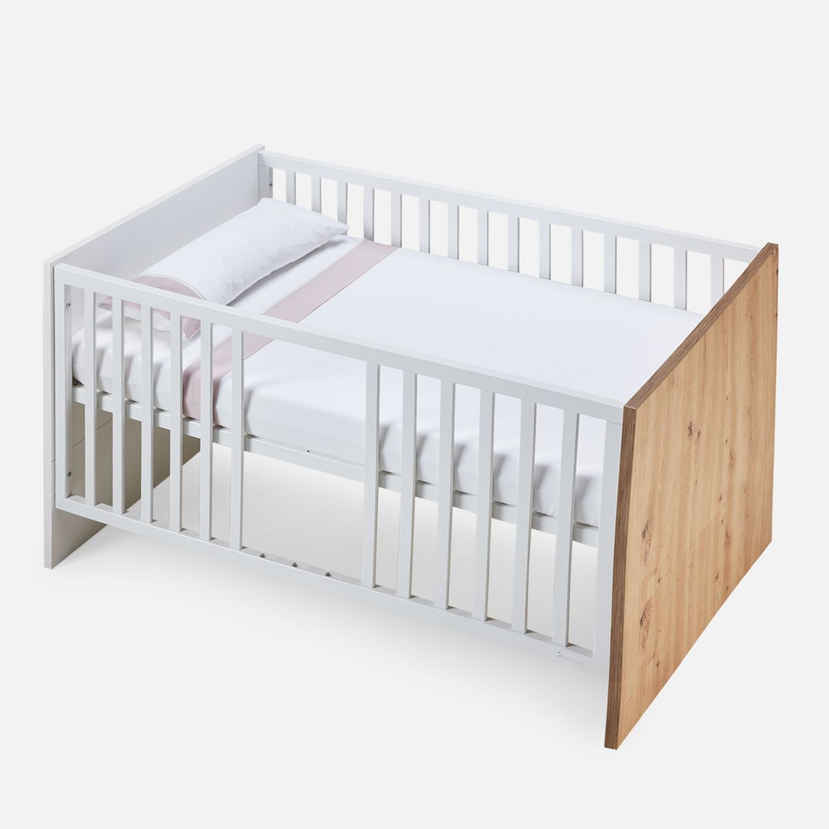 BABYROSEN - Set Sábanas Cuna Algodón Deshilado Rosa