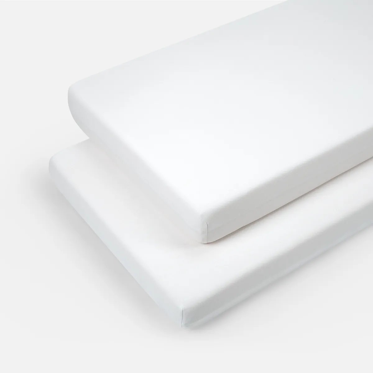 BABYROSEN - Set 2 Bajeras Cuna Bambú Blanco