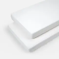 BABYROSEN - Set 2 Bajeras Cuna Bambú Blanco