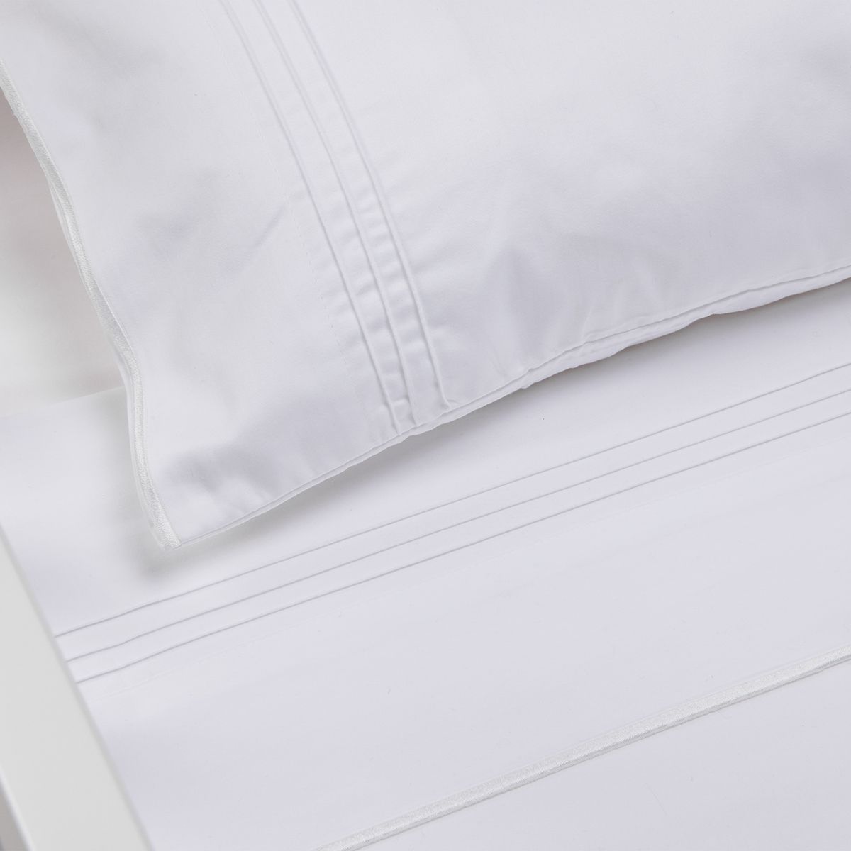 BABYROSEN - Set Sábanas Cuna Algodón Egipcio Blanco