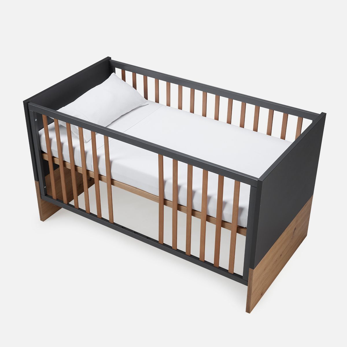 BABYROSEN - Set Sábana Cuna Bambú Doble Aguja Blanco