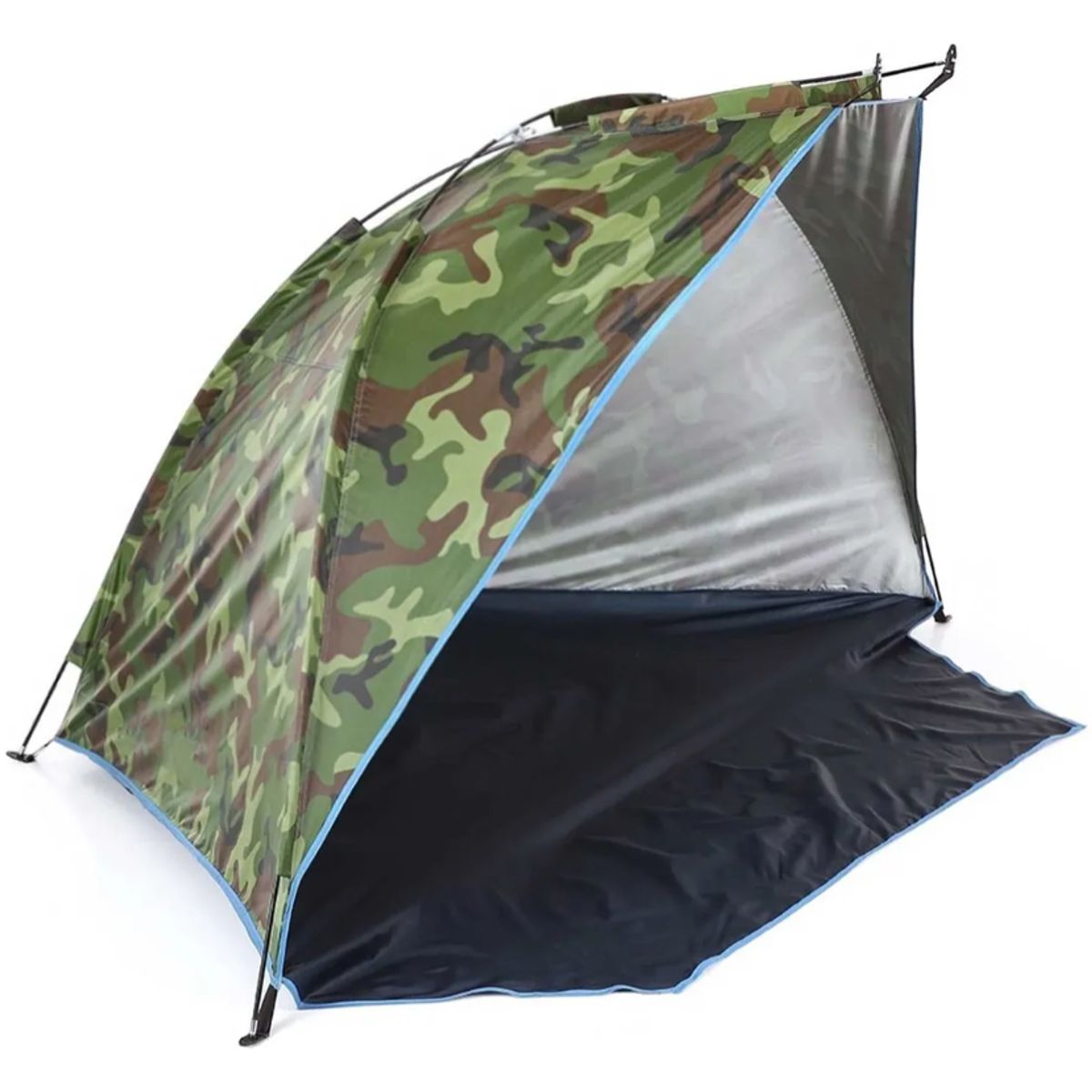 GENERICO - Media Carpa Para Playa Corta Viento Camping 220x120cm Camuflaje