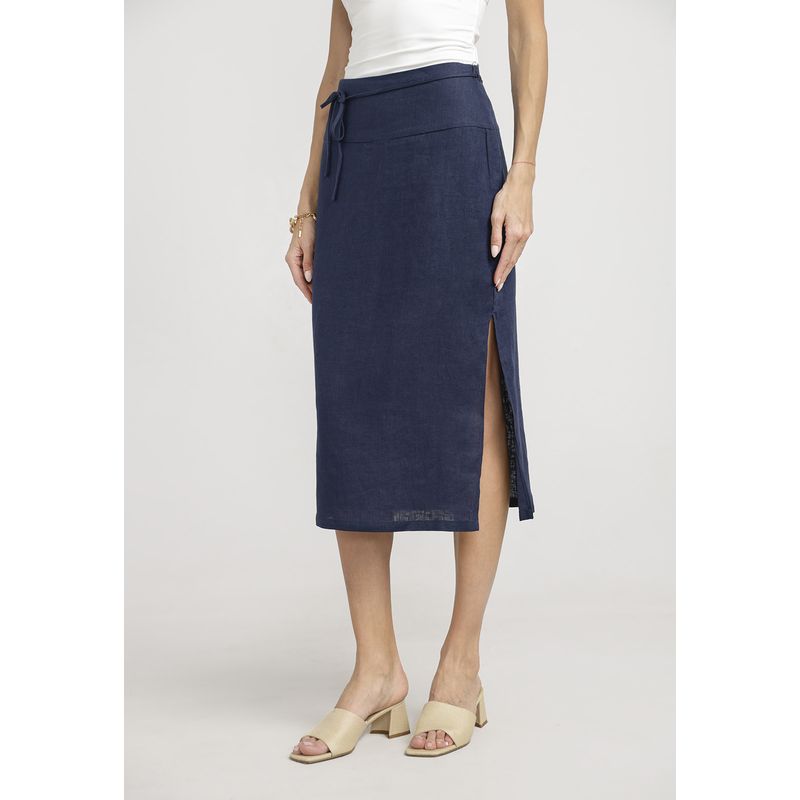 CANADIENNE - Falda Mujer Andrea Lino Navy