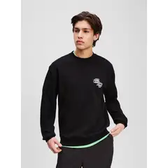 KARL LAGERFELD - Polerón regular con logotipo deportivo