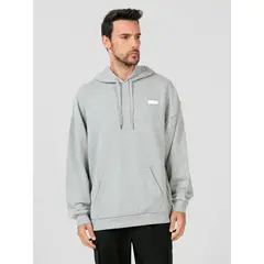 KARL LAGERFELD - Polerón con gorro y parche de logo