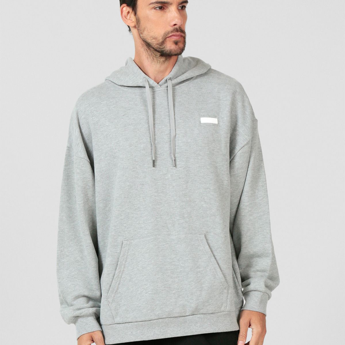 KARL LAGERFELD - Polerón con gorro y parche de logo