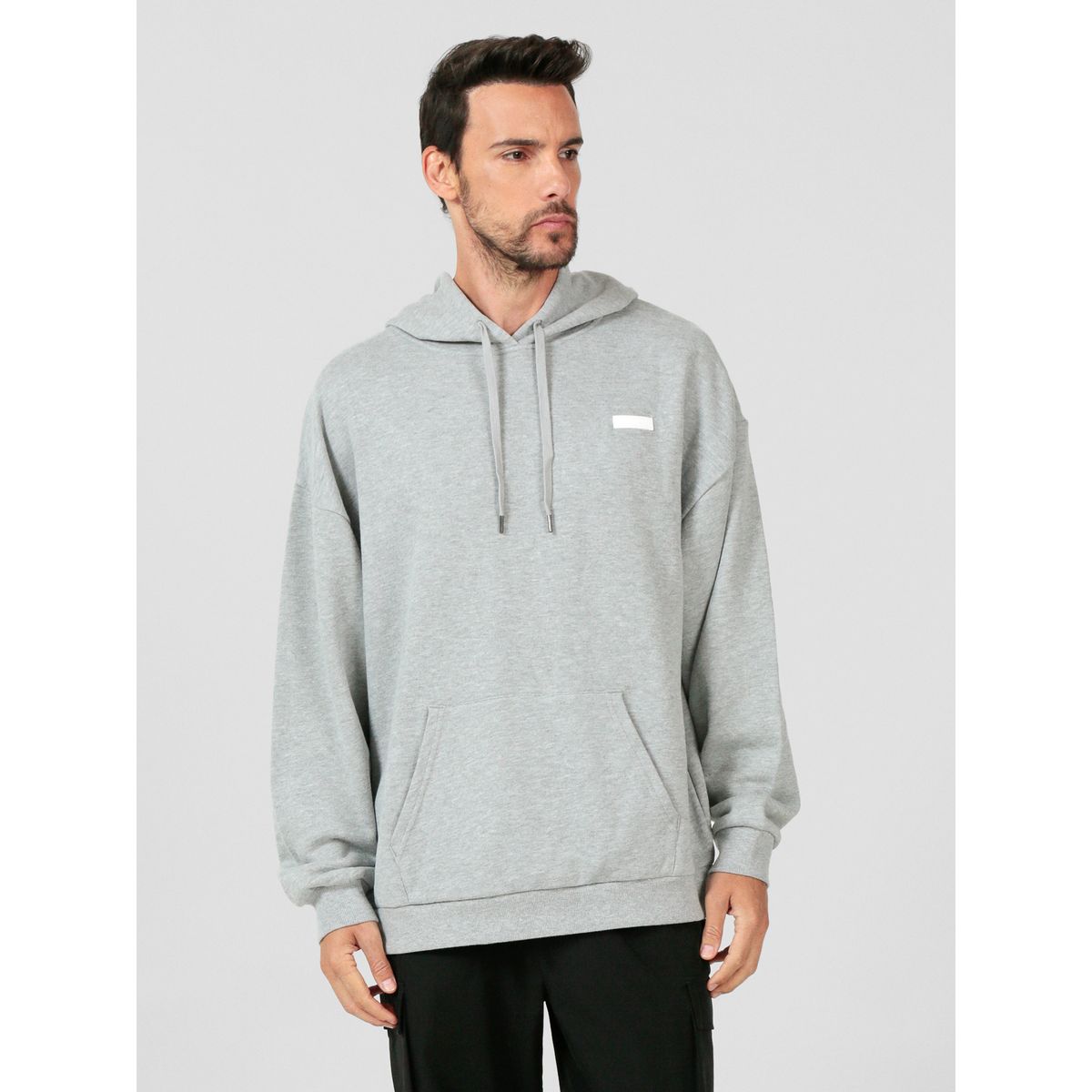 KARL LAGERFELD - Polerón con gorro y parche de logo