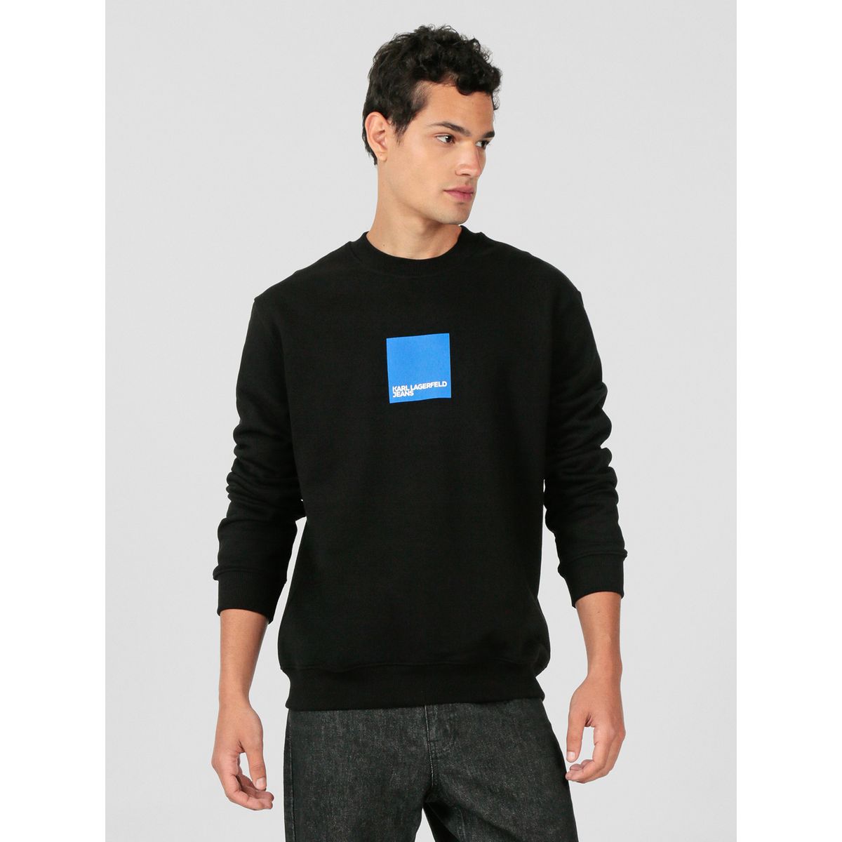 KARL LAGERFELD - Polerón regular con logo en caja