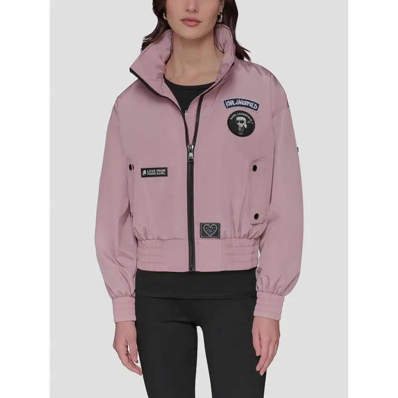 KARL LAGERFELD - Chaqueta bomber con parches distintivos