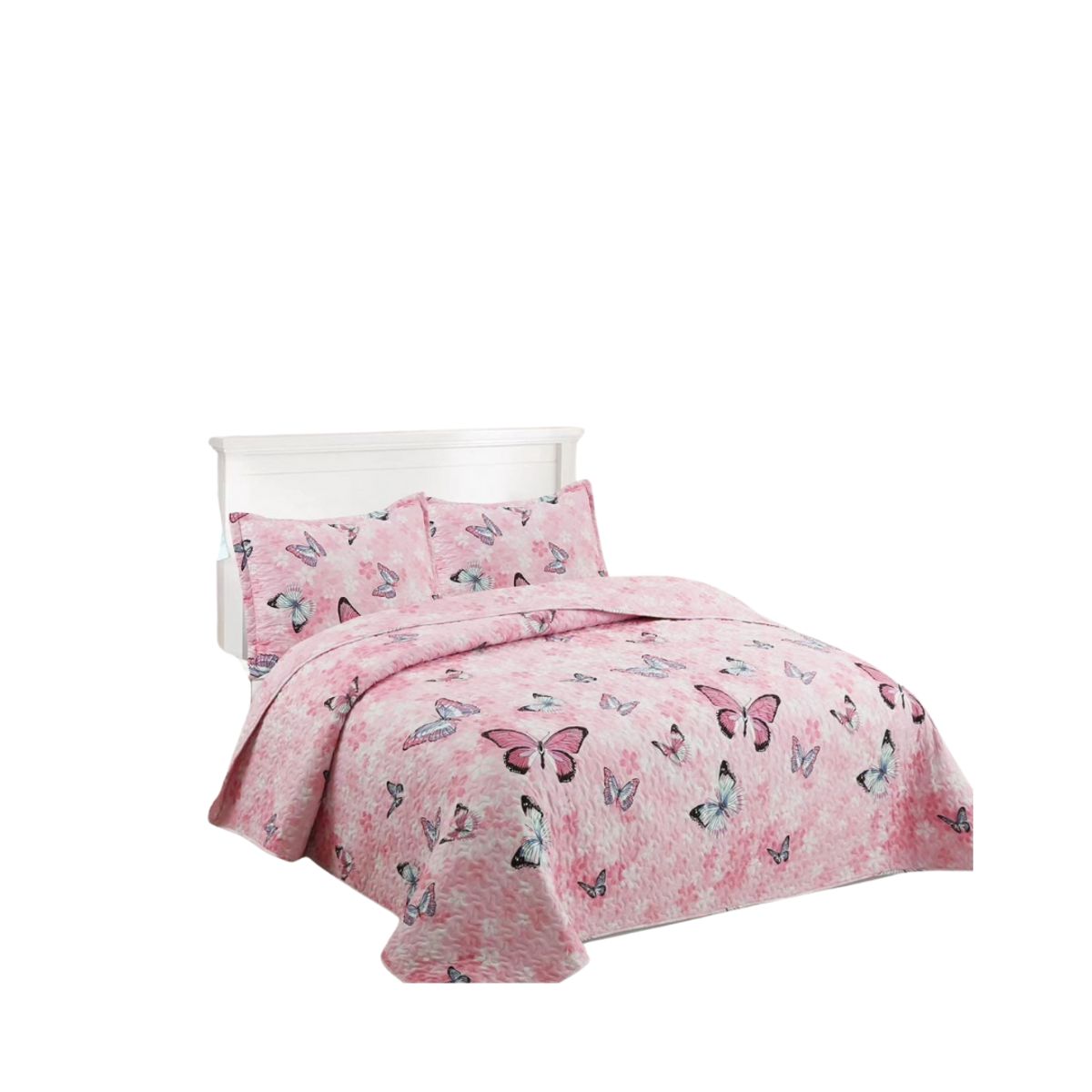 GENERICO - Cubrecama Verano Delgado 1.5 Plazas Quilt Diseño Estampados