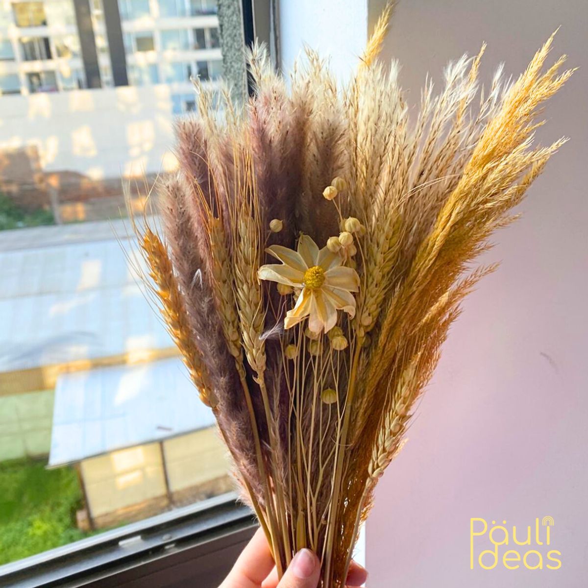 GENERICO - Ramo De Flores Secas Naturales Boho Mixtas