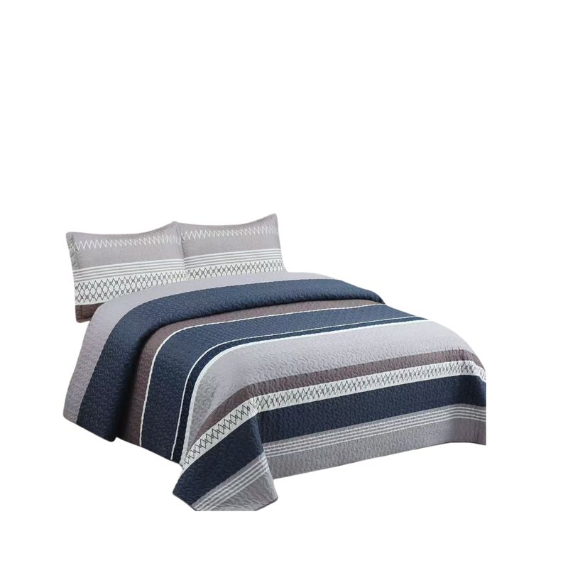 GENERICO - Cubrecama Verano Delgado 1.5 Plazas Quilt Diseño Estampados