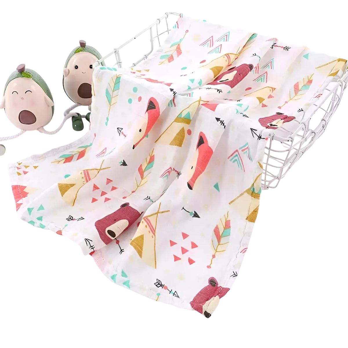 GENERICO - Manta Muselina Para Bebé 120x110cm Algodón 1 Unidad