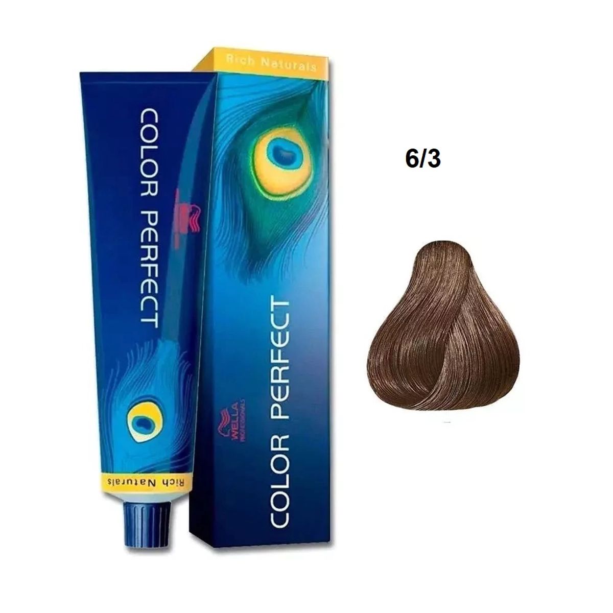 WELLA - Tinte Wella Color Perfect 6.3 Rubio Oscuro Dorado 60ml