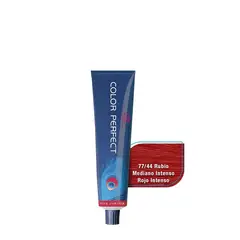 WELLA - Tinte Color Perfect 77.44 Rubio Mediano Int Rojo Int 60ml +Oxidante