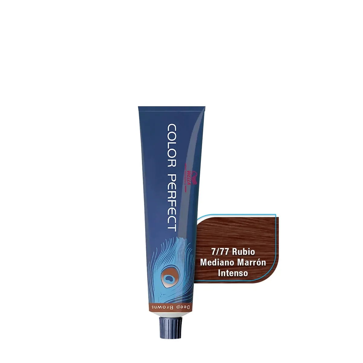 WELLA - Tinte Wella Color Perfect 7.77 Rubio Mediano Marron Intenso 60ml