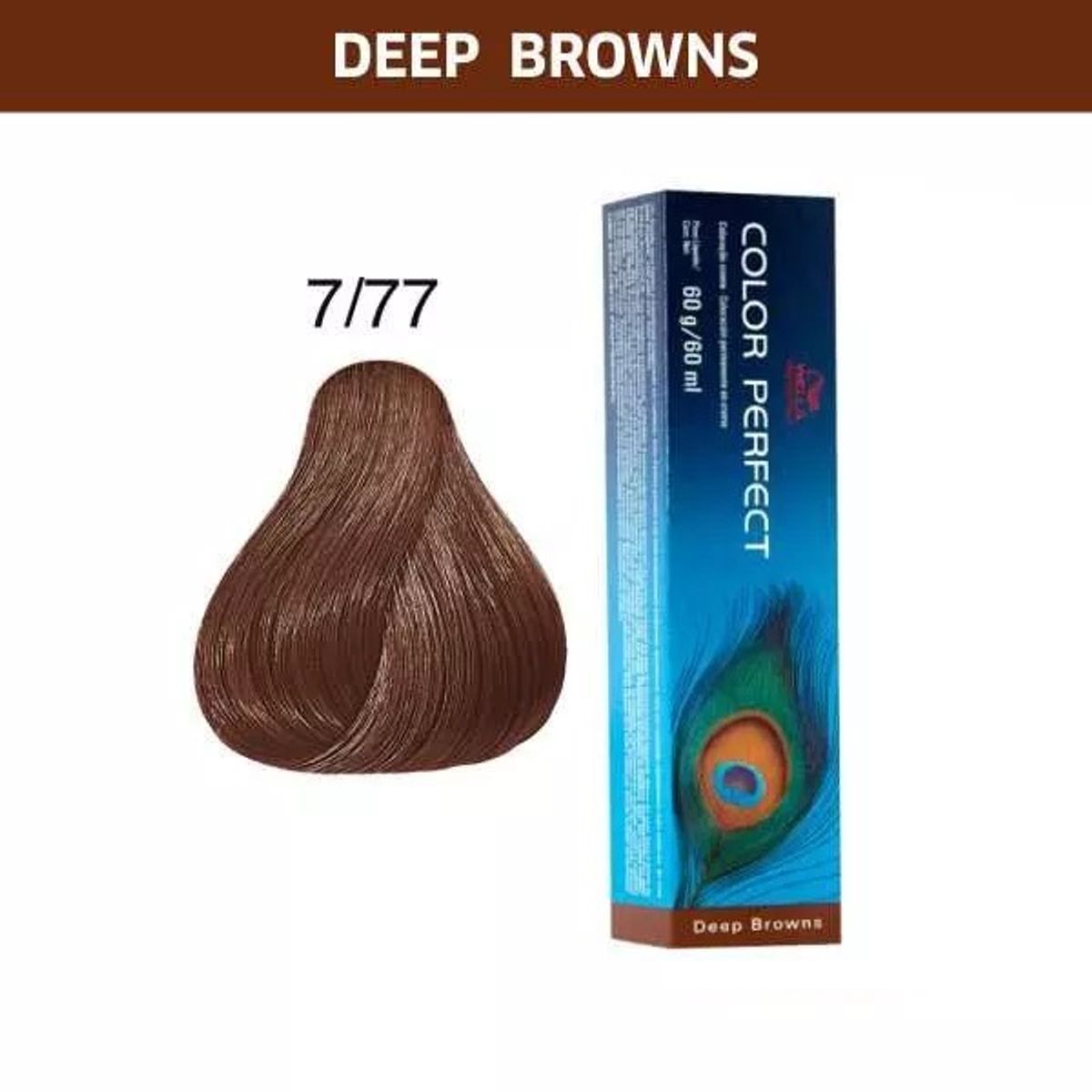 WELLA - Tinte Wella Color Perfect 7.77 Rubio Mediano Marron Intenso 60ml
