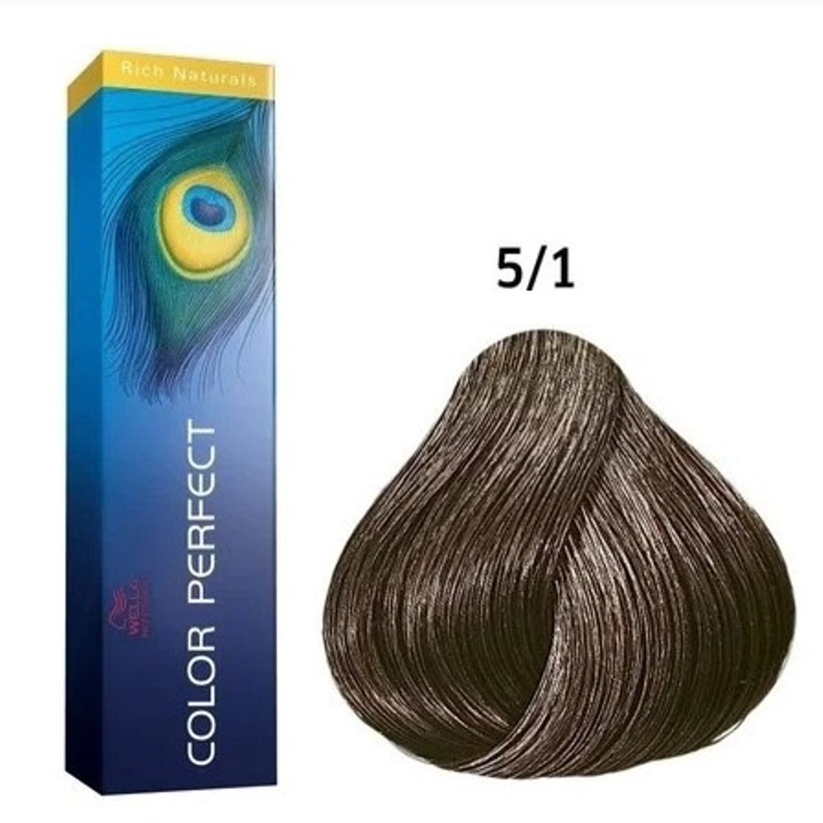 WELLA - Tinte Wella Color Perfect 5.1 Castaño Claro Ceniza 60ml
