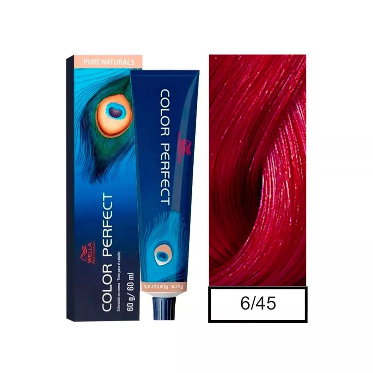 WELLA - Tinte Wella Color Perfect 6.45 Rubio Oscuro Rojo Caoba 60ml