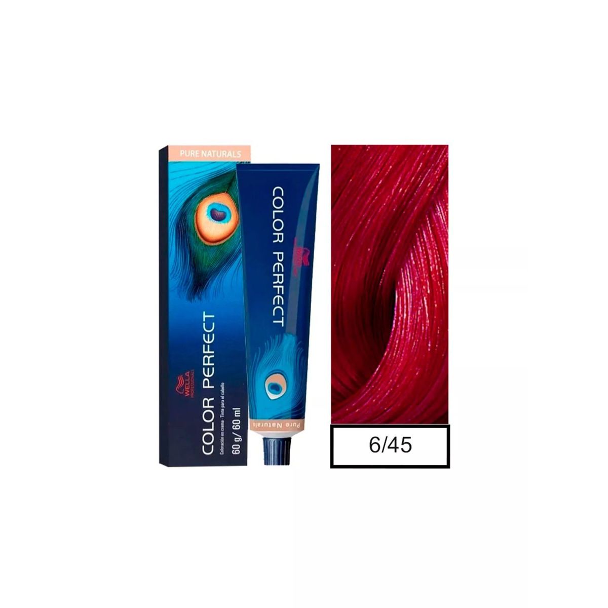 WELLA - Tinte Wella Color Perfect 6.45 Rubio Oscuro Rojo Caoba 60ml