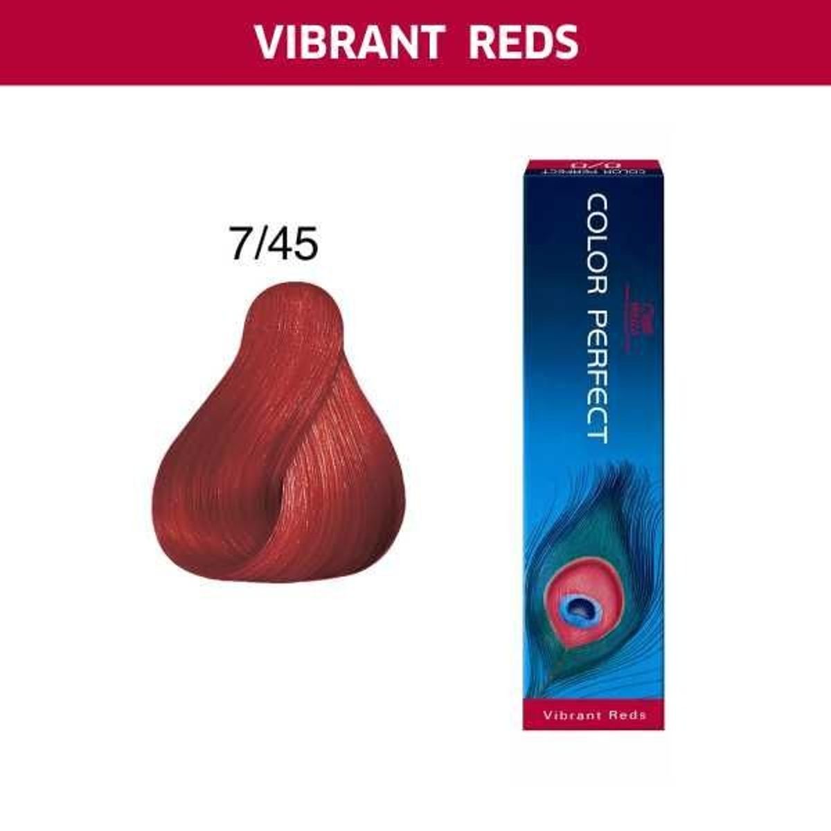 WELLA - Tinte Wella Color Perfect 7.45 Rubio Mediano Rojo Caoba 60ml