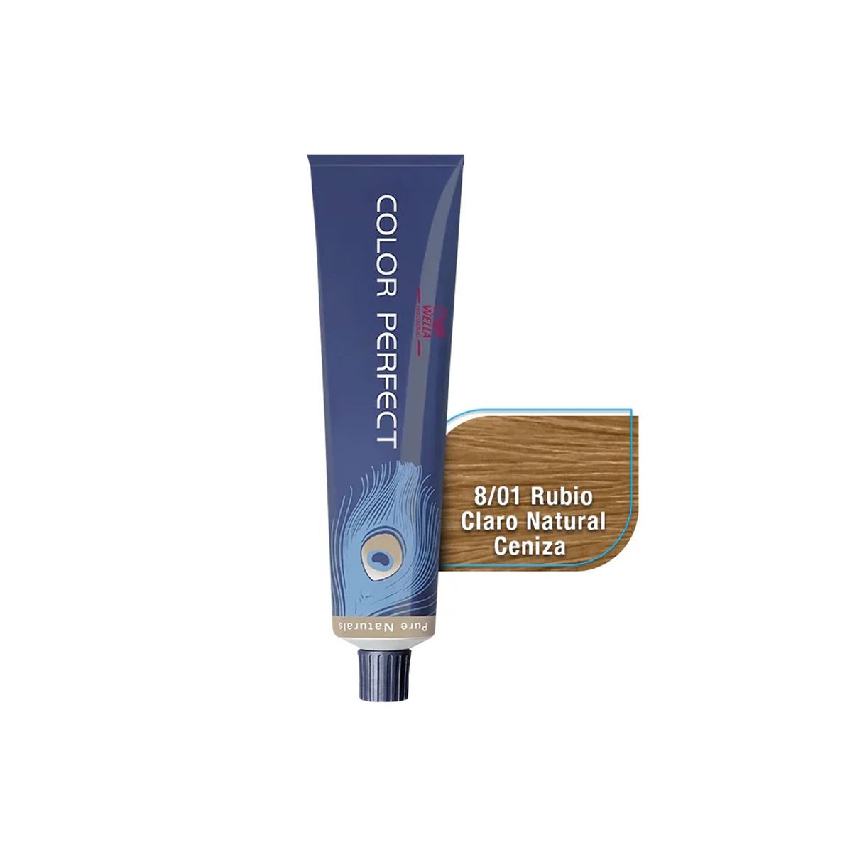 WELLA - Tinte Wella Color Perfect 8.01 Rubio Claro Natural Ceniza 60ml