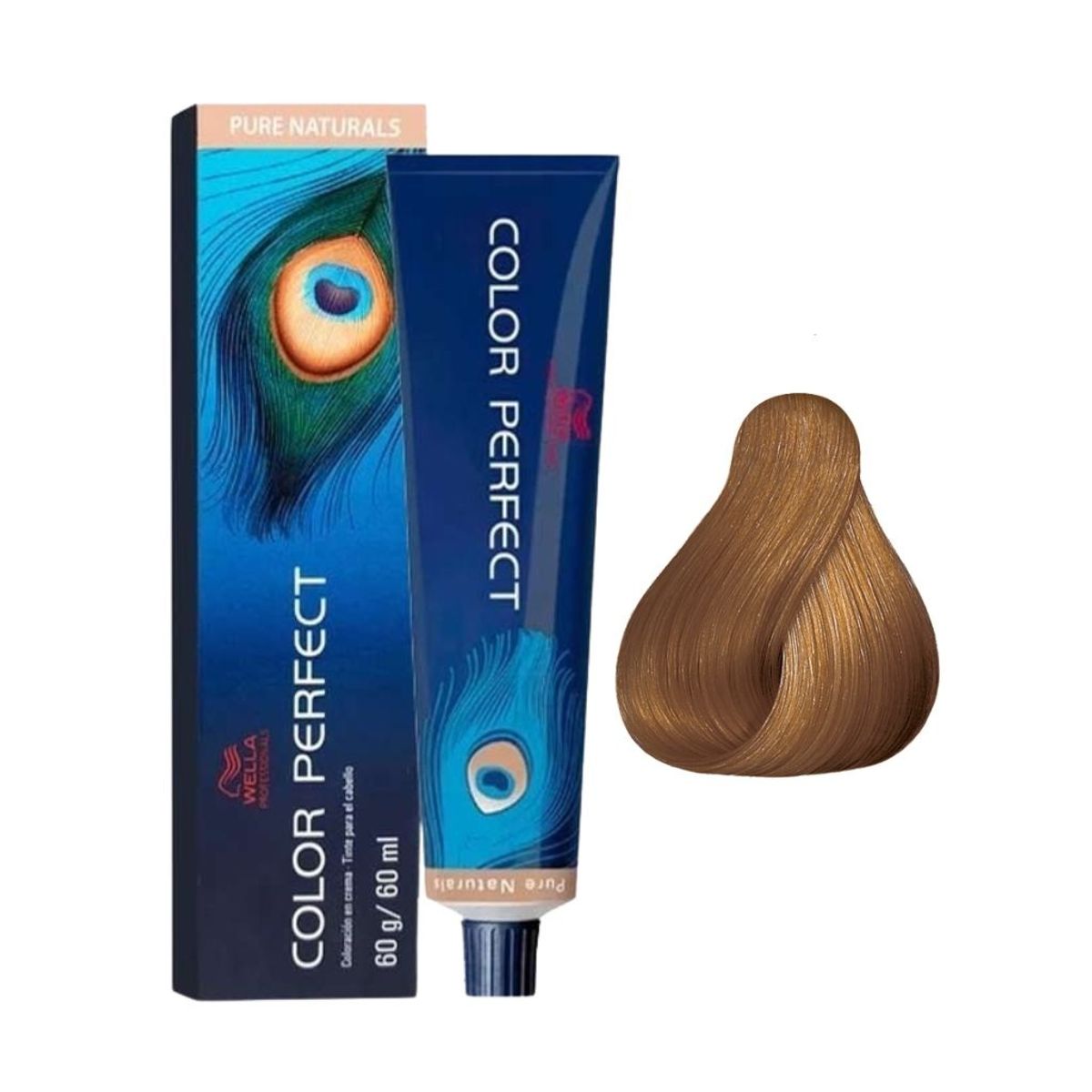 WELLA - Tinte Wella Color Perfect 8.73 Rubio Claro Marron Dorado 60ml