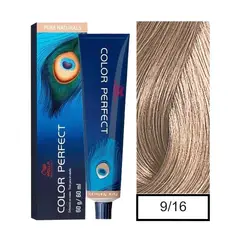 WELLA - Tinte Color Perfect 9.16 Rubio Extra Claro Ceniza Violeta 60ml