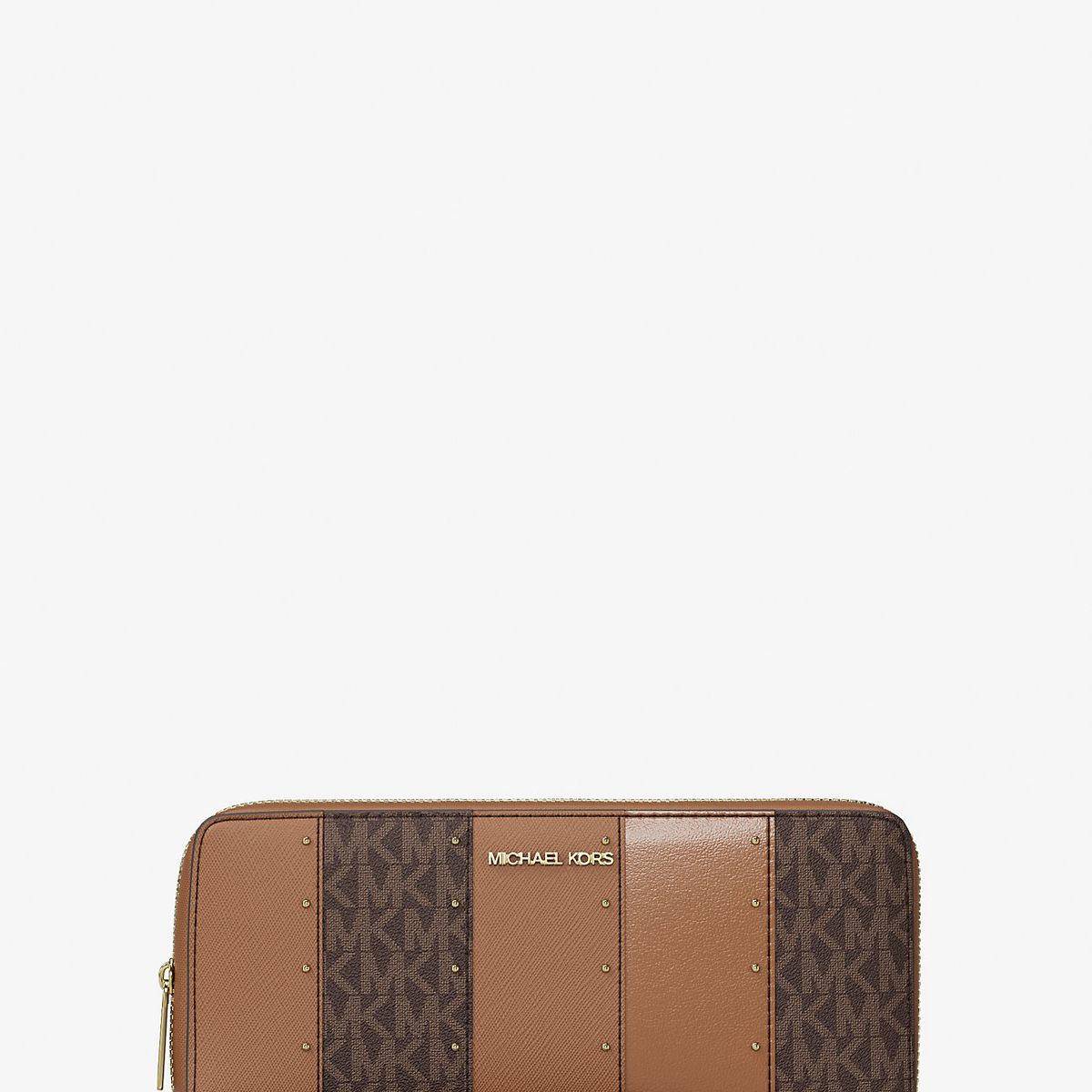 MICHAEL KORS - Billetera Michael Kors Studded Patchwork Continental