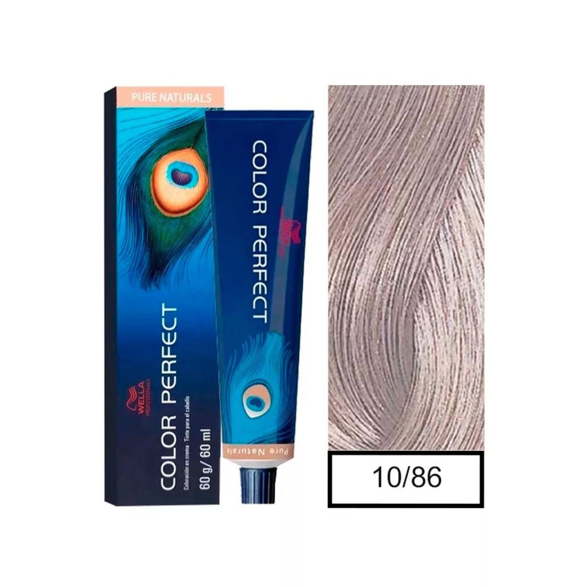 WELLA - Tinte Wella Color Perfect 10.86 Rubio Ultra Claro Perla Violeta 60ml