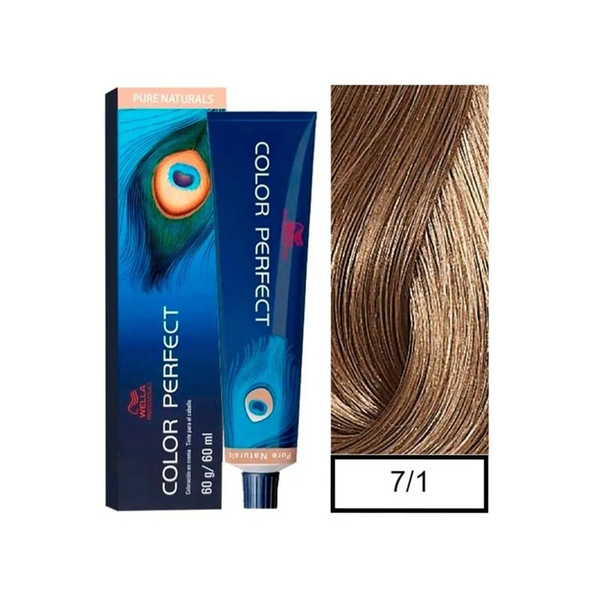 WELLA - Tinte Wella Color Perfect 7.1 Rubio Mediano Ceniza 60ml