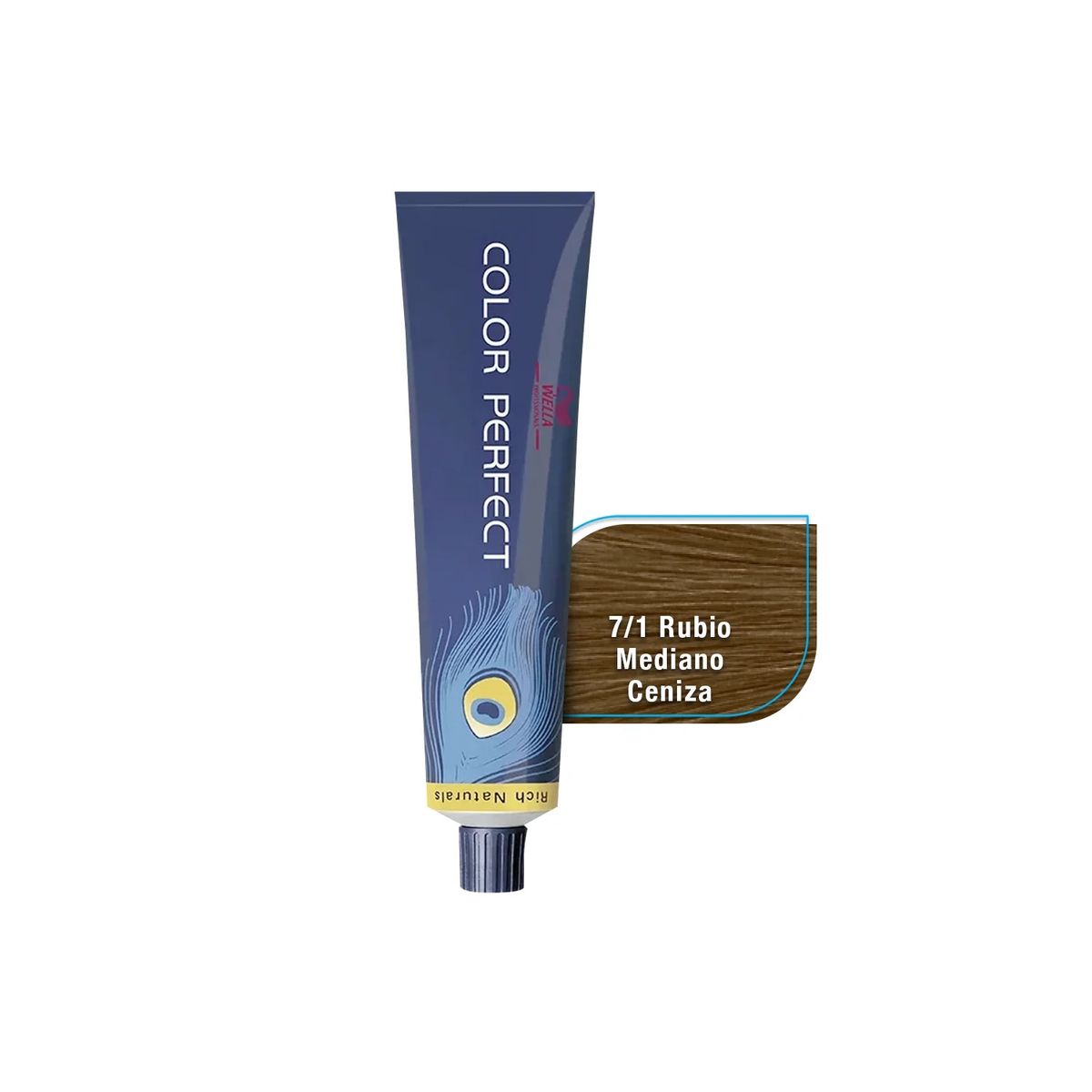 WELLA - Tinte Wella Color Perfect 7.1 Rubio Mediano Ceniza 60ml