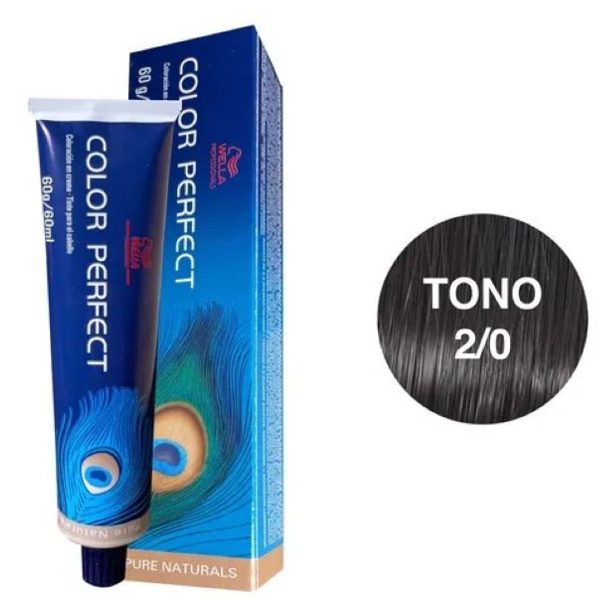 WELLA - Tinte Wella Color Perfect 2.0 Negro 60ml