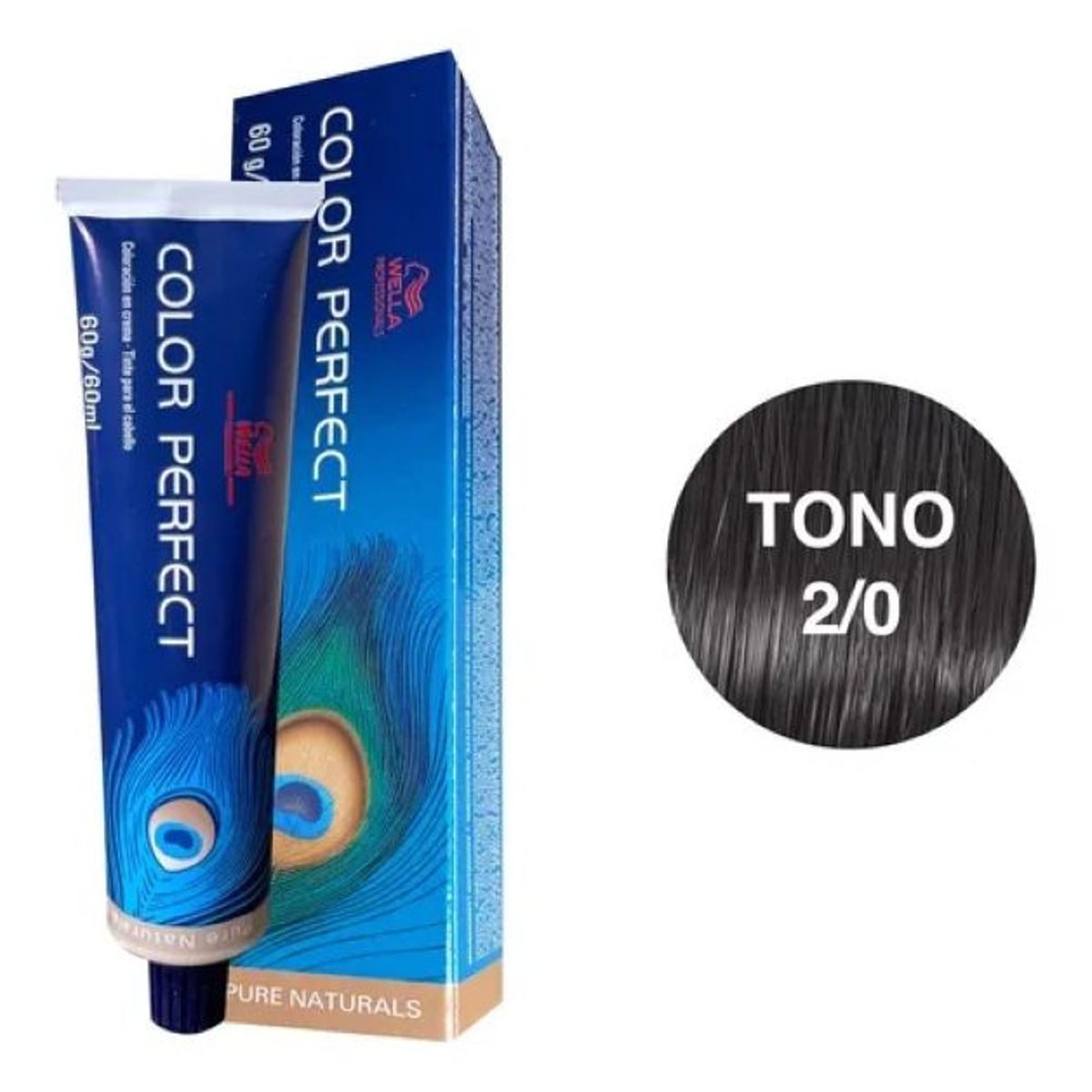 WELLA - Tinte Wella Color Perfect 2.0 Negro 60ml