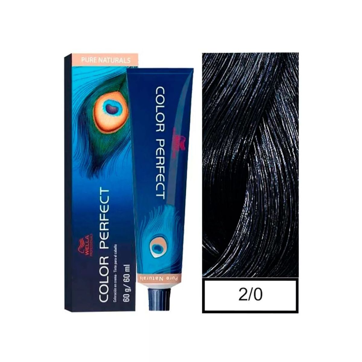 WELLA - Tinte Wella Color Perfect 2.0 Negro 60ml