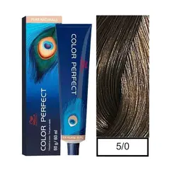 WELLA - Tinte Color Perfect 5.0 Castaño Claro 60ml