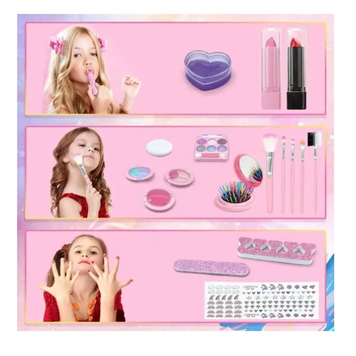 OFERTABKN - Kit De Maquillaje Para Niñas Juguete Cosméticos