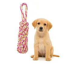 GENERICO - Cuerda Juguete Masticable Resistente Para Perro Mascota Rosa
