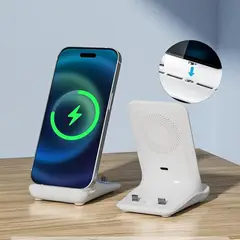 GENERICO - Base de carga magnética almohadilla de carga inalámbrica