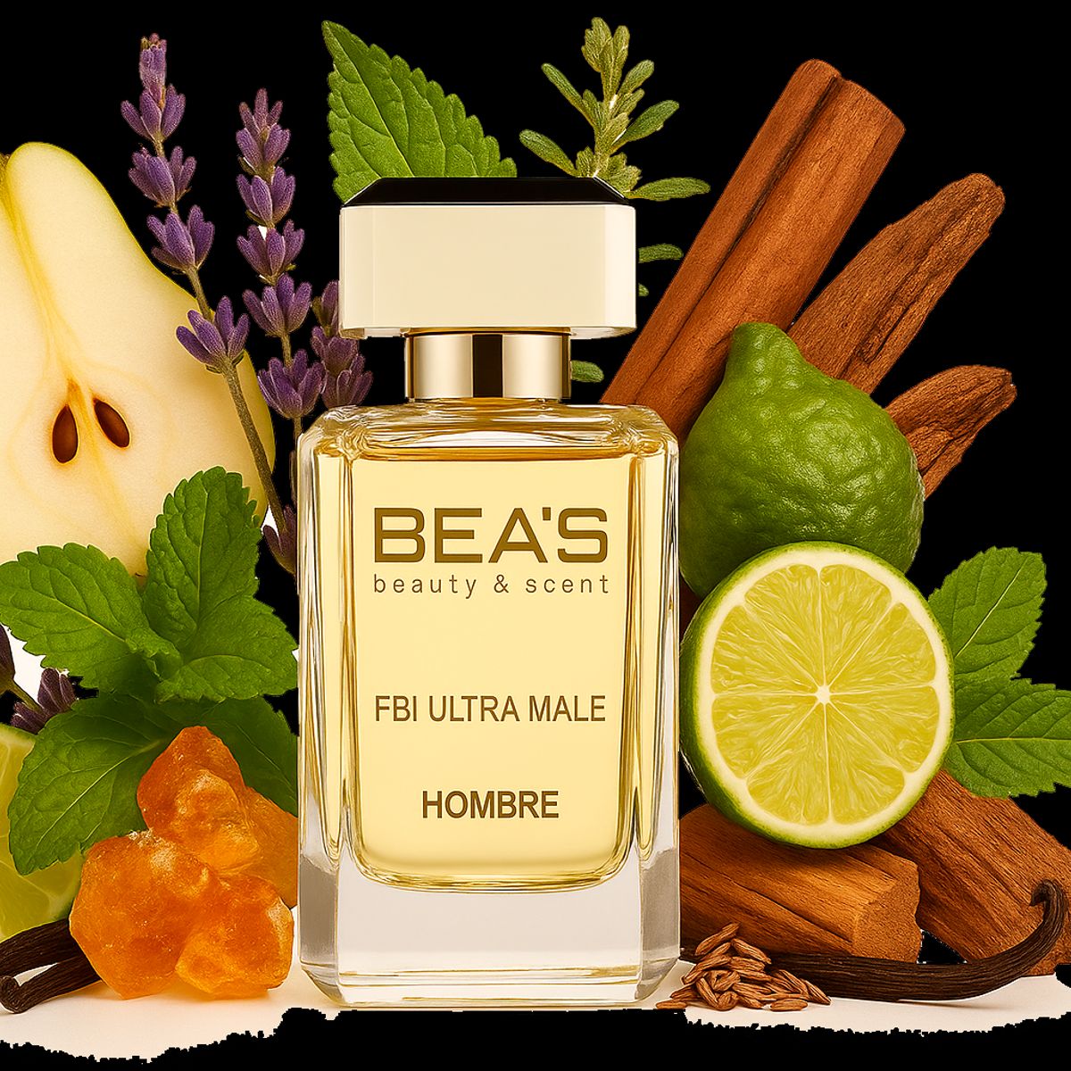 BEAUTY AND SCENTS - PERFUME BEAS FBI ULTRA MALE 100ML EDP HOMBRE