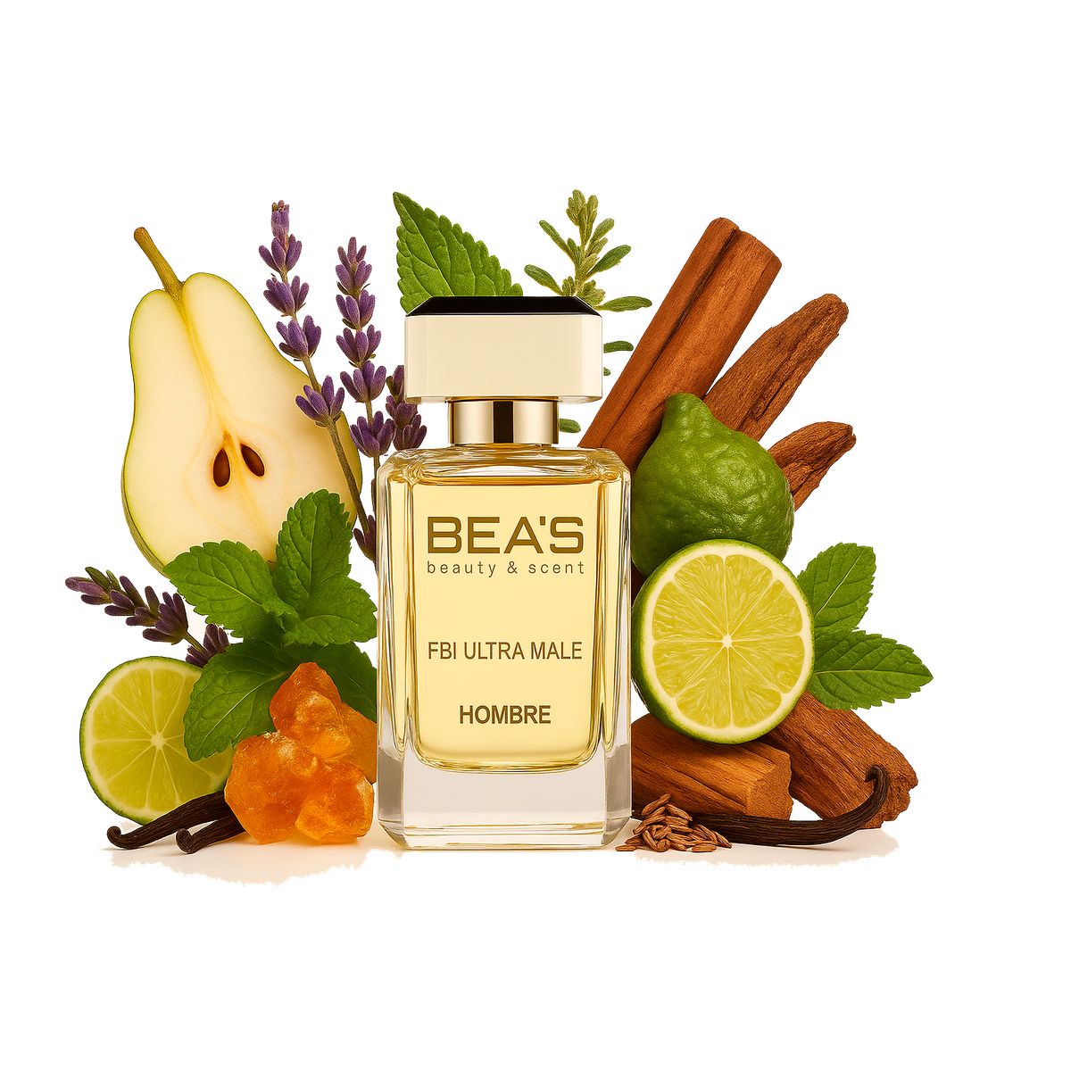 BEAUTY AND SCENTS - PERFUME BEAS FBI ULTRA MALE 100ML EDP HOMBRE