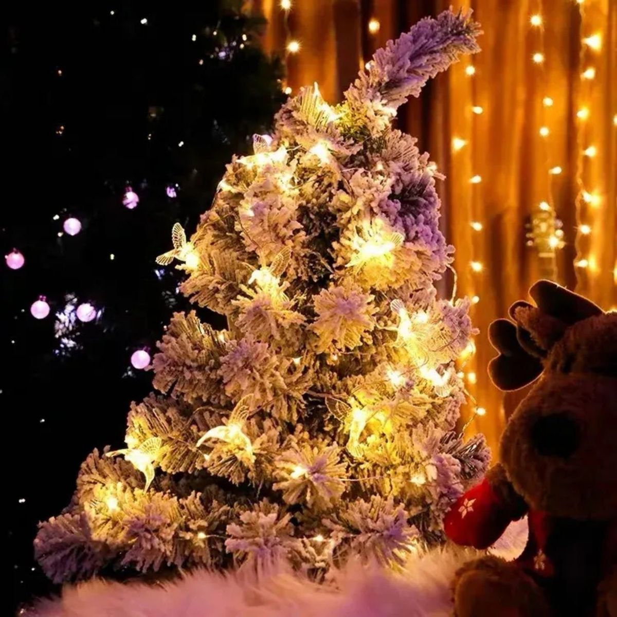 GENERICO - Guirnalda Solar Libelula Luces Led Decoracion Para El Jardin Amarillo