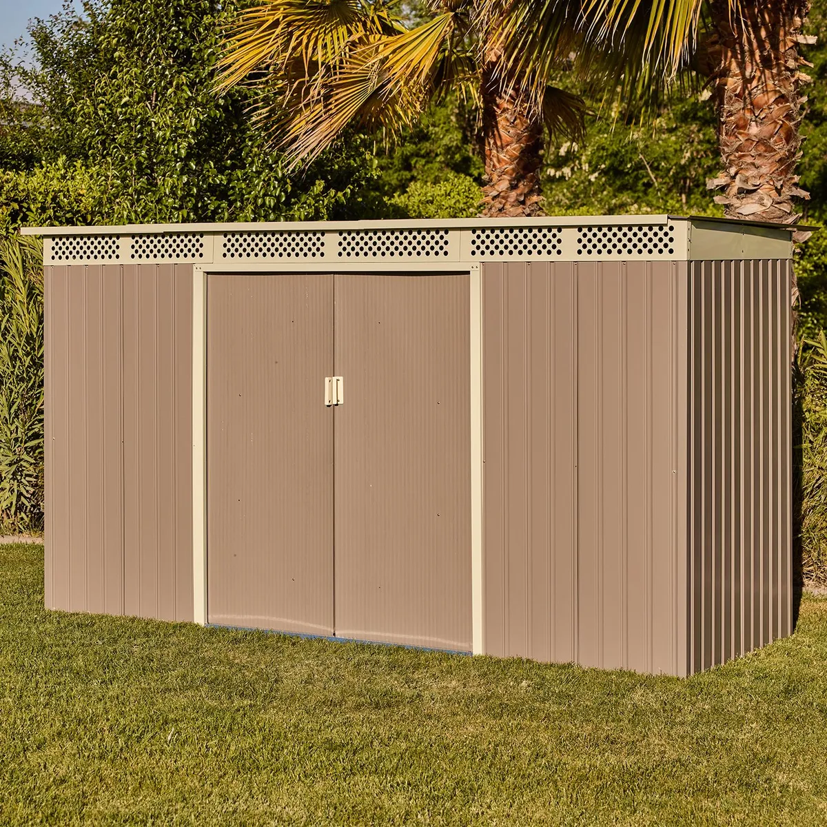 HALTEN - Bodega de Jardín Halten BellaC Acero 386mt2 343×142×184cm