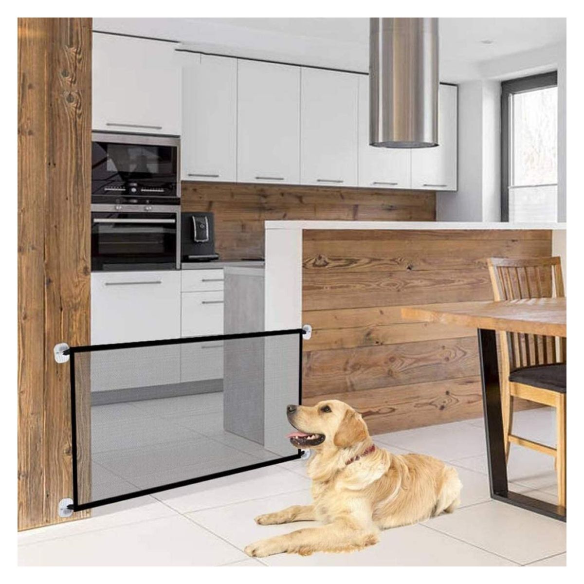 GENERICO - Puerta Magica Para Mascotas Seguridad Plegable