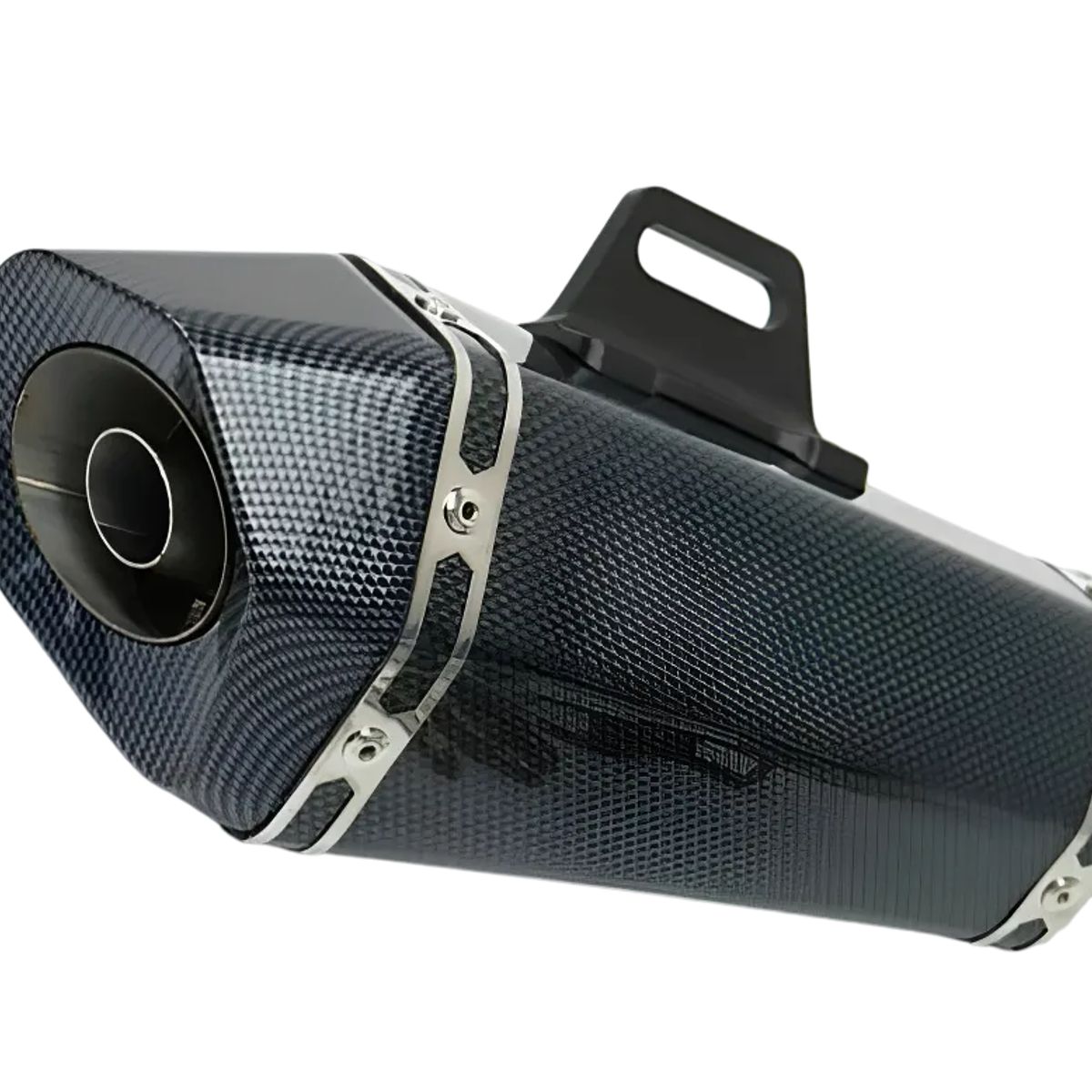GENERICO - Tronador Para Moto Gpr Con Proteccion Tipo Fibra Carbon