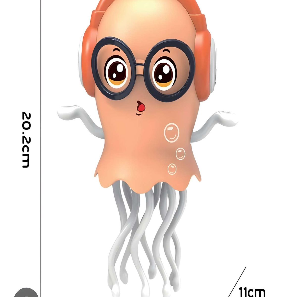 GENERICO - JUGUETE PULPO MAGICO BAILARIN NARANJA