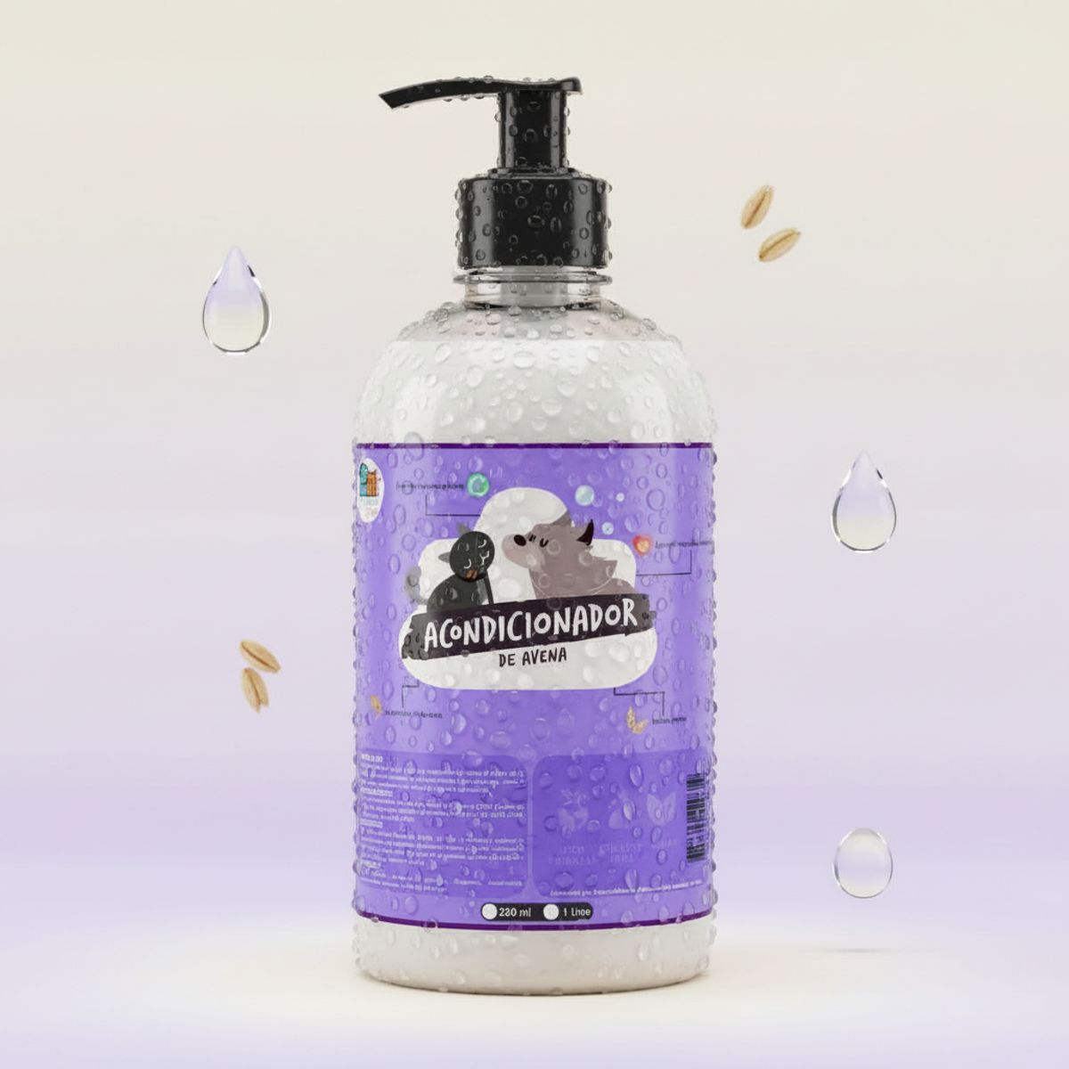 GENERICO - Acondicionador De Avena Perro & Gato Piel Sensible 1 Litro