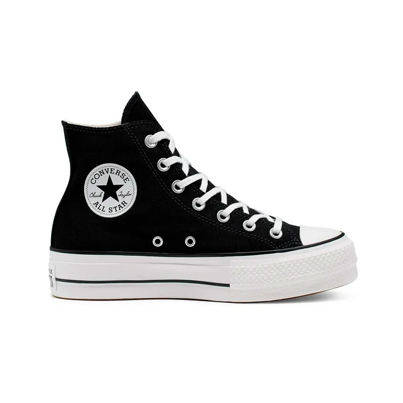 CONVERSE - Zapatilla Converse Chuck Taylor Hi Plataforma Mujer Negro