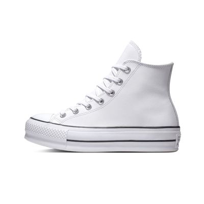 Imagen 2 del producto Zapatilla Chuck T. Plataforma Cuero Mujer Blanco